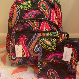 Vera Bradley Backpack and lunch sack